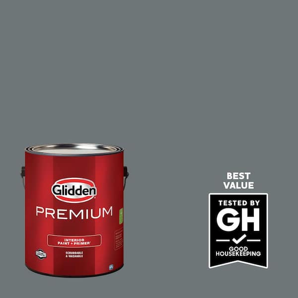 Glidden Premium 1 gal. PPG1012-6 Volcanic Ash Flat Interior Latex Paint