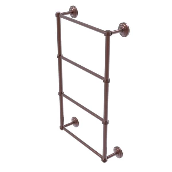 Que New Collection 24 in. Wall Mounted Guest Towel Holder in Antique Copper