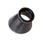 Roof Vent Pipe Collar Repair for 2 in. I.D. Vent Pipe in Black