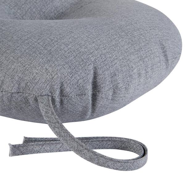 Lavish Home Gray Memory Foam Chair Pad HW8911037 - The Home Depot