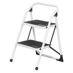 2-Step Steel Utility Step Stool Ladder with 300 lbs. Load Capacity