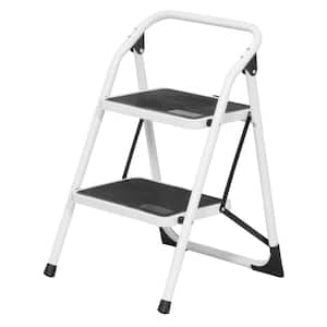 Two Step Steel Utility Step Stool with 300 lb. Load Capacity, Type 1A