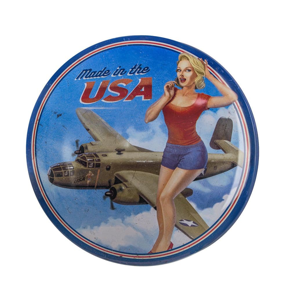 American Art Decor Dome Shaped Metal Wall Art Sign-Retro Bar Room Decor ...