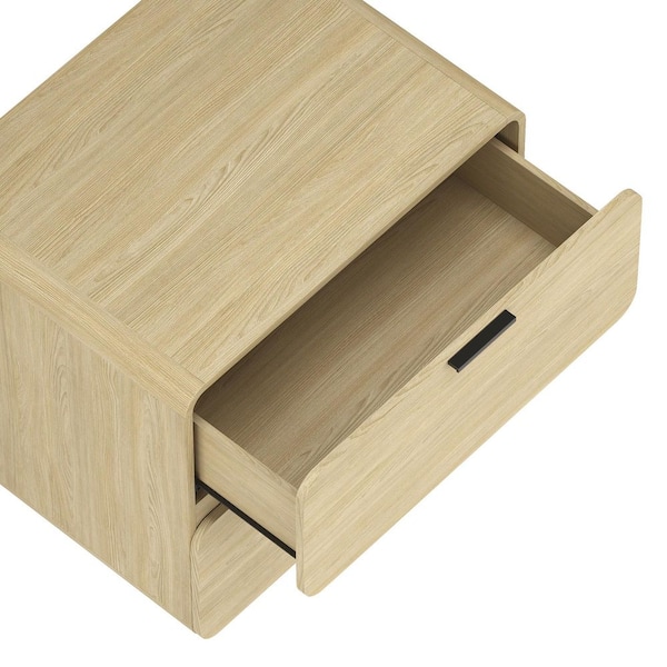 Manhattan Comfort Chrystie Modern Natural 2-Drawer 25.9 in. W
