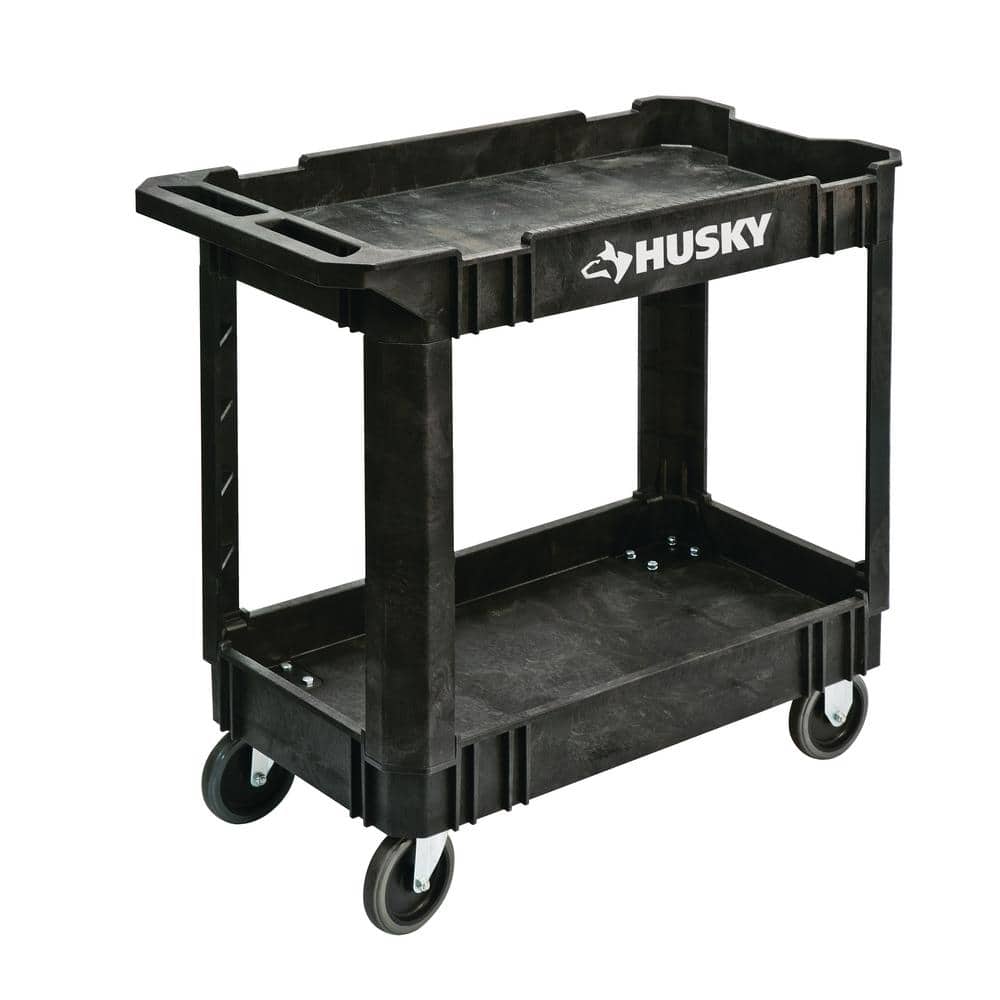 Have A Question About Husky Tier Plastic Wheeled Service Cart In