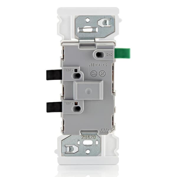 Leviton - Decora Lever Edge 15 Amp 120/277 Volt Single Pole Switch, White (1-Pack) E5601-SW
