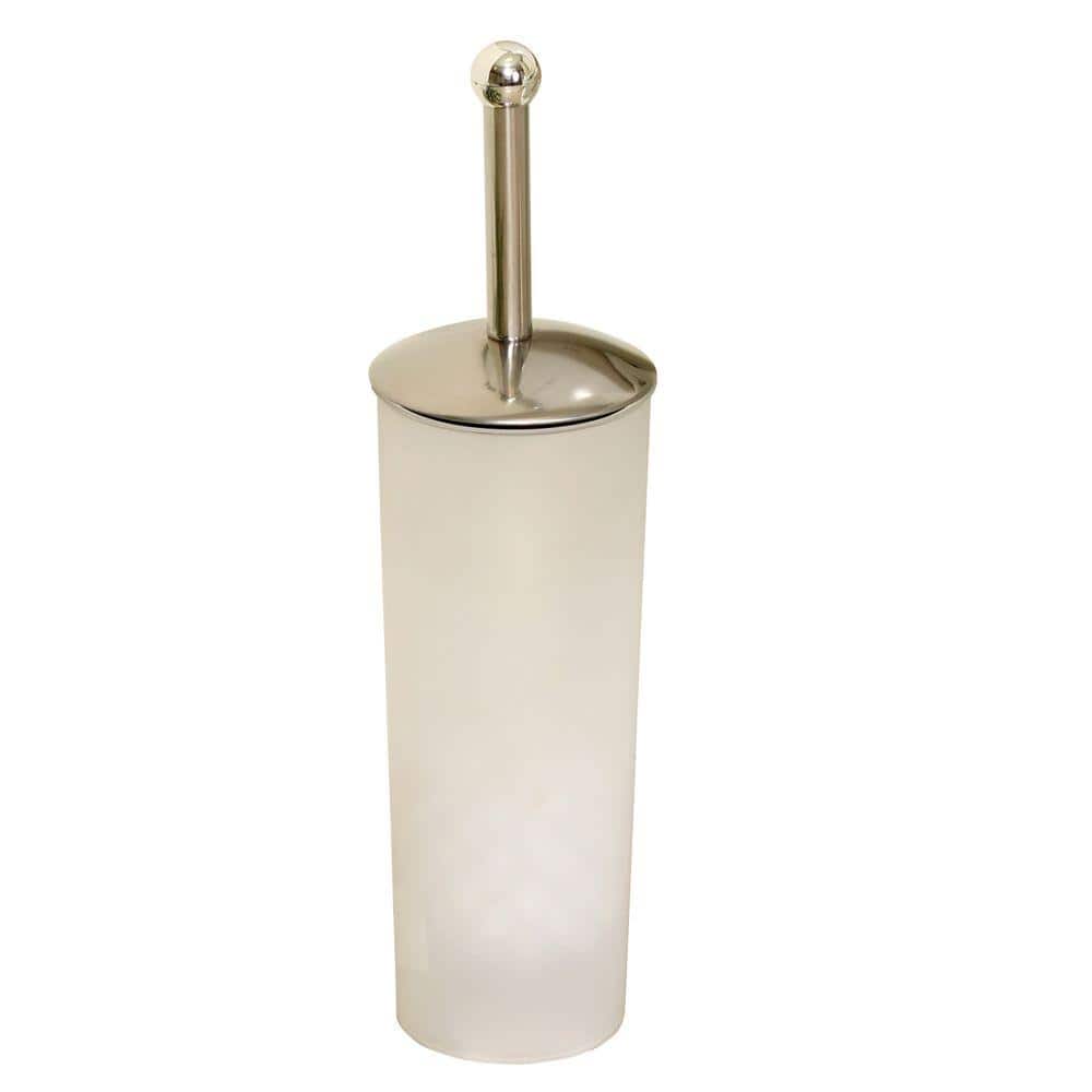 Toilet Bowl Brush with Holder in Frosted