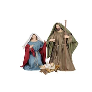 Joseph Mary and Baby Jesus Nativity Scene (3-Piece Set)
