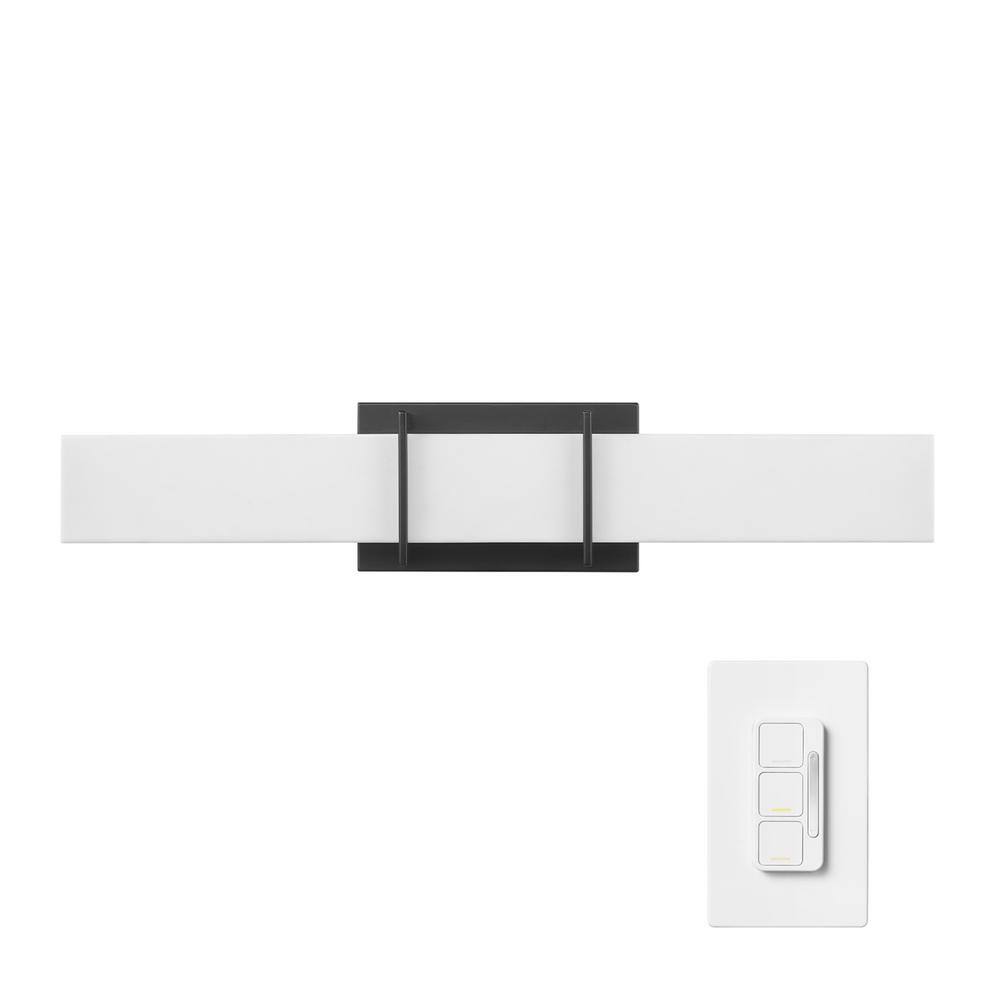 Globe Electric Horizon 24 In 1 Light LED Integrated Black Vanity Light globe-electric-horizon-24-in-1-light-led-integrated-black-vanity-light