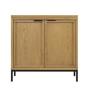 SCOTT LIVING Highland Park Black Oak 2-Door Accent Storage Cabinet 32 ...