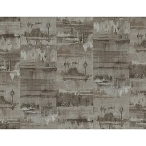 Concrete Dark Grey Paper Non-Pasted Strippable Wallpaper Roll (Cover 60.75 sq. ft.)