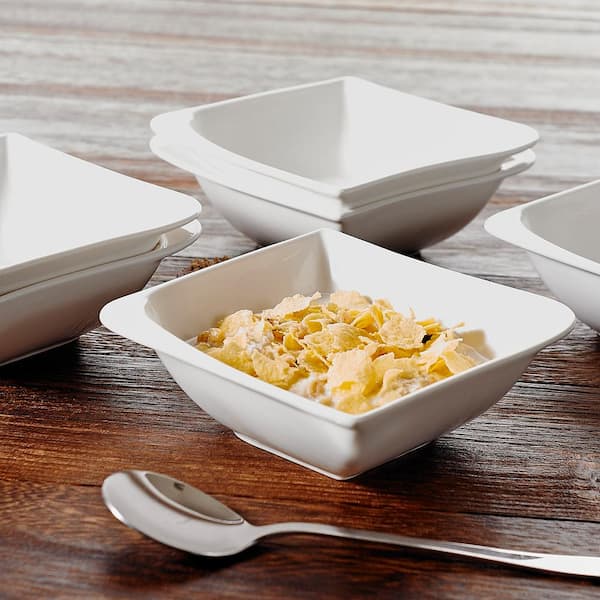 MALACASA Series Elisa Porcelain Bowl Set Rice Salad Fruit Cereal