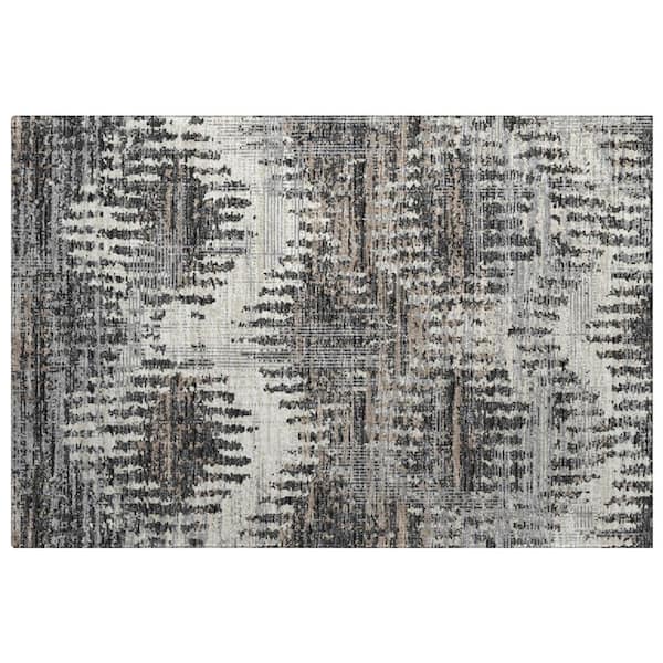 Dream Shag Premium Machine Washable Abstract ADS80 Shadow 3 ft. x 4 ft. Area Rug