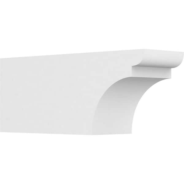 Ekena Millwork 6 in. x 8 in. x 20 in. Yorktown PVC Rafter Tail Brace