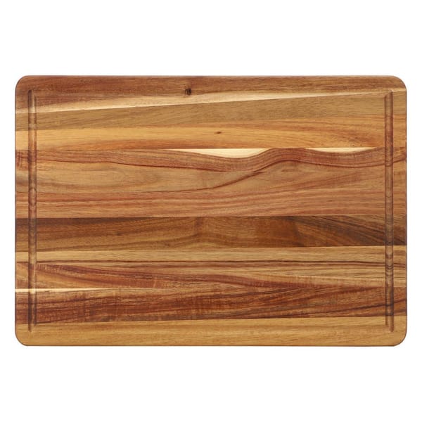 Elama 3 Piece Acacia Wood Cutting, Prep and Serving Boards