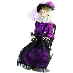 32 in. Touch Activated Talking Animatronic Witch