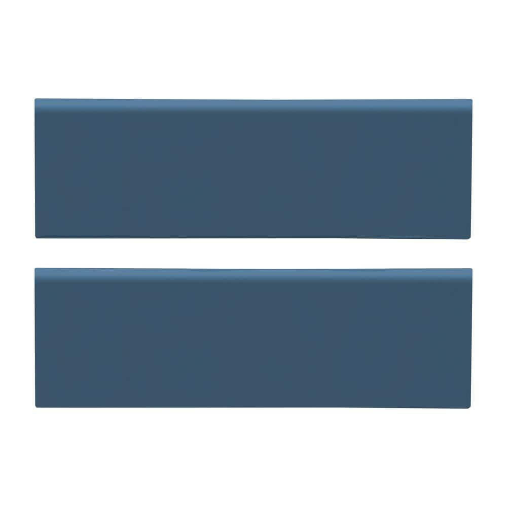 Citylights Navy Bullnose 4 in. x 12 in. Glossy Ceramic Wall Tile (12 lin. ft./Case) price history on PriceWatchPro