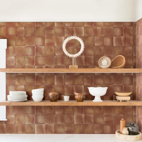 Sentier des Ocres 5 in. x 5 in. Porcelain Floor and Wall Tile (8.4 sq. ft. /Case)