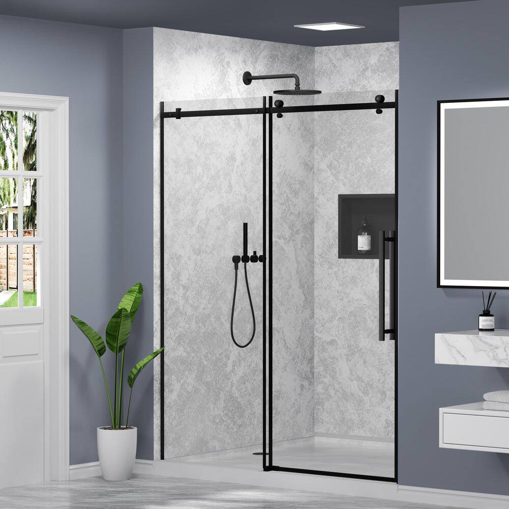 34 in. W x 74 in. H Semi-Frameless Fixed Glass Shower Door in Brushed Gold with Nano-Coated Clear Tempered Glass price history on PriceWatchPro