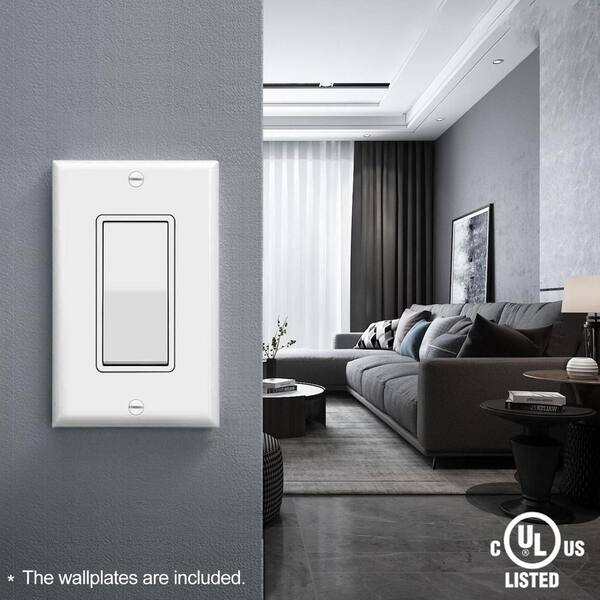 SwitchLight セット Yichuhaoxi 15 Amp Single Pole Illuminated Antimicrobial Rocker