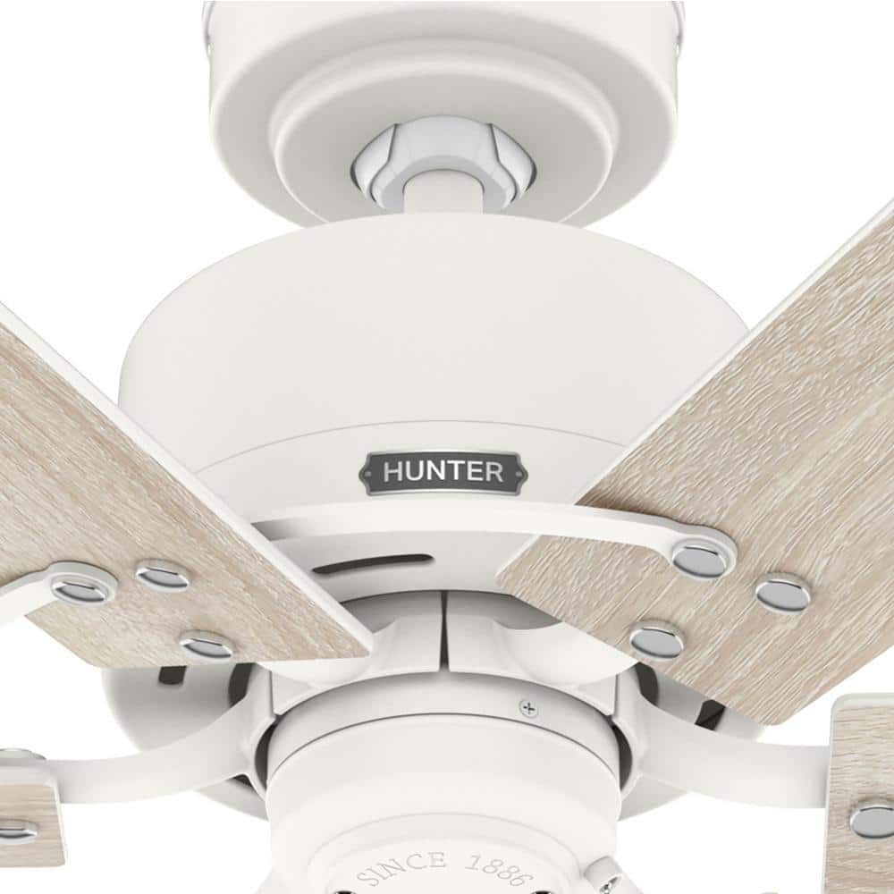 Matte White 52" 6-Blade Ceiling Fan with Reversible Blades