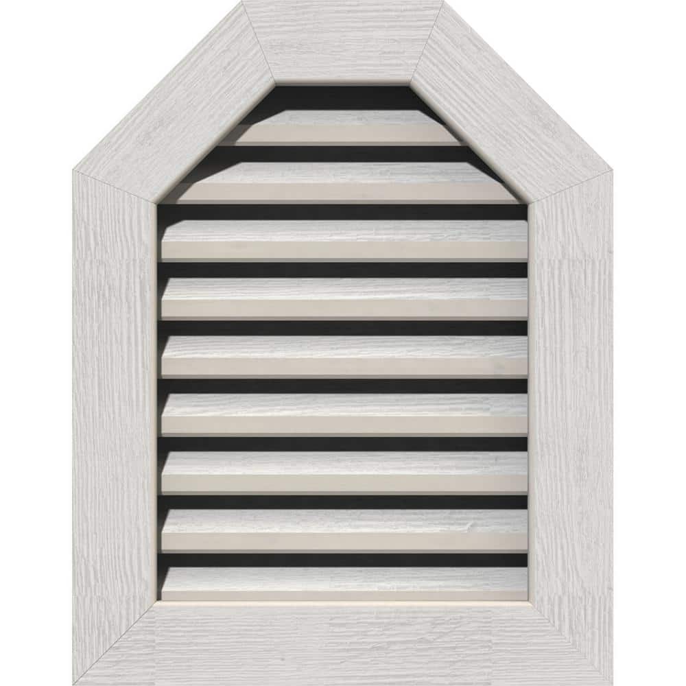"29"" x 31"" Octagon Primed Rough Sawn Western Red Cedar Wood Gable Louver Vent Functional" price history on PriceWatchPro