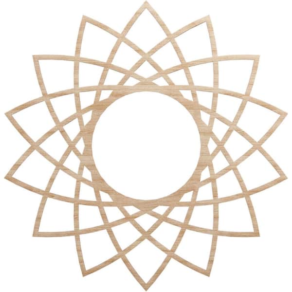 Ekena Millwork 0.25 in. x 32 in. x 32 in. Wood Medallion Moulding