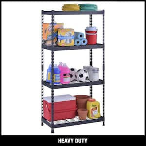 4-Shelf Steel Heavy-Duty Garage Storage Shelving Unit in Black (36 in. W x 18 in. D x 72 in. H)