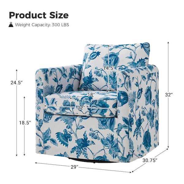JAYDEN CREATION Benjamin Turquoise Modern Slipcovered Upholstered
