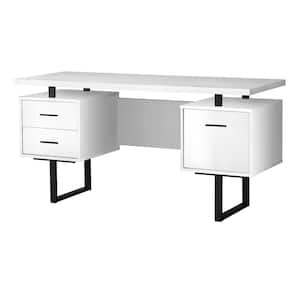 Prepac milo computer desk with deals side storage and 2 drawers