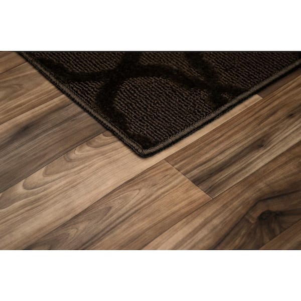 Sparta Mocha 5 ft. x 7 ft. Trellis Area Rug