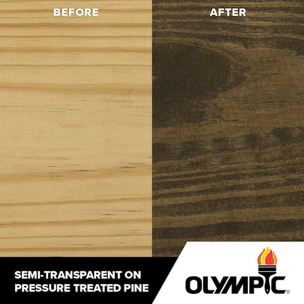 Olympic Elite 1-Gal. EST913 Ebony Semi-Transparent Exterior Stain