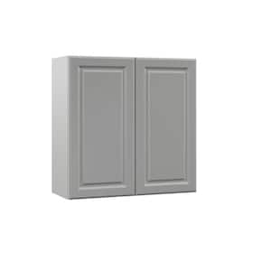 Designer Series Elgin Assembled 30x30x12 in. Wall Kitchen Cabinet in Heron Gray
