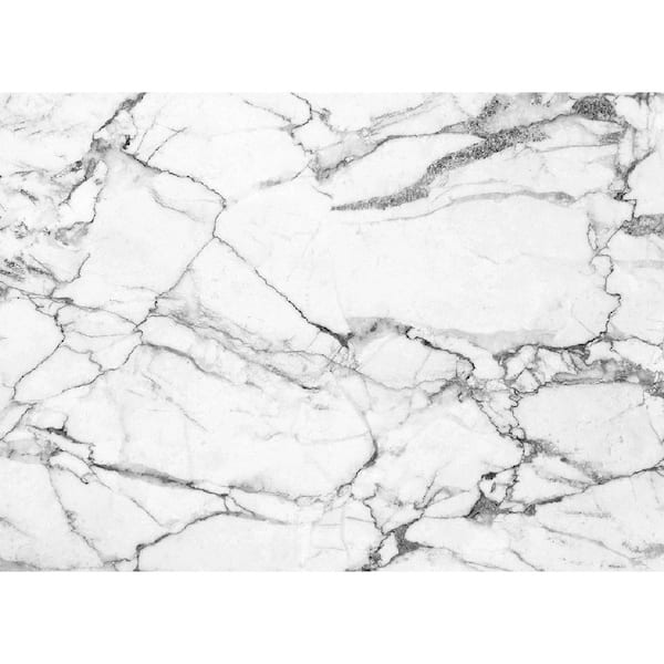 Morgan Home Marble 18 in. x 13 in. Grays Polypropylene Placemats (Set of 6)