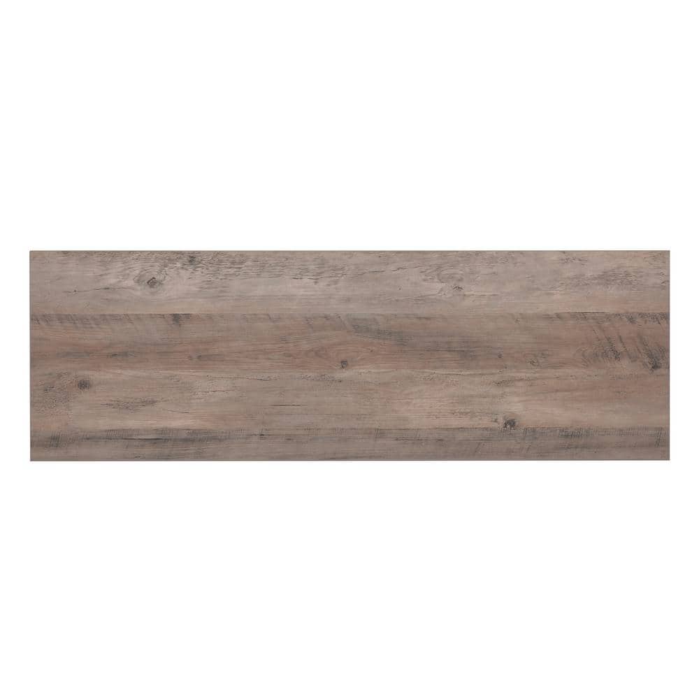 Modern Farmhouse 47'' Gray Oak TV Stand with Fireplace Cabinet