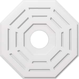 1 in. P X 10-1/4 in. C X 26 in. OD X 6 in. ID Westin Architectural Grade PVC Contemporary Ceiling Medallion