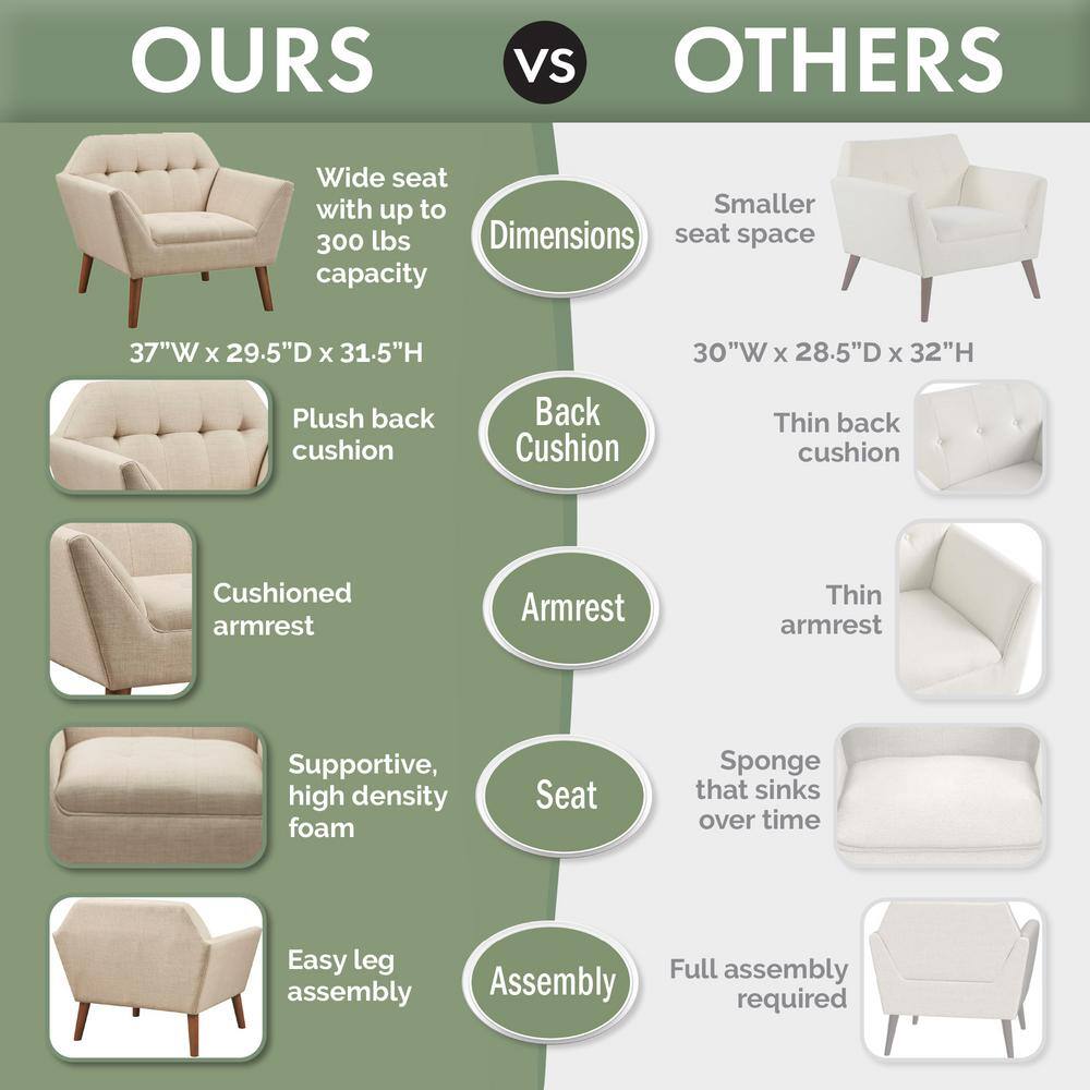 Pale Green Newport Wood Lounge Accent Chair