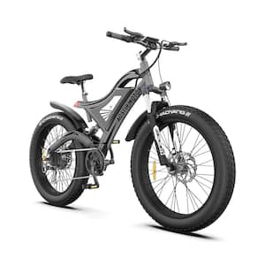 26 in. 750-Watt Electric Bike Fat Tire 48-Volt 15AH Adult Removable Lithium Battery