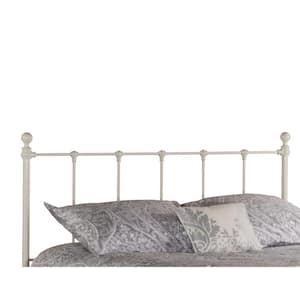 Molly White Queen Metal Headboard Type with Bed Frame