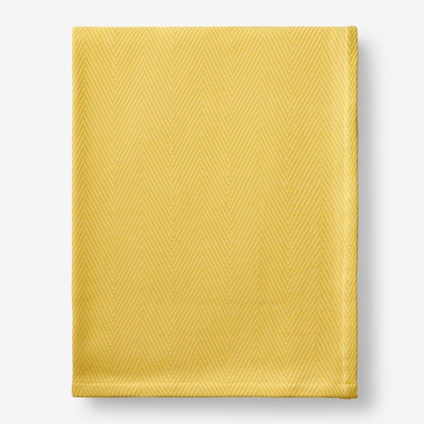The Company Store Chevron Yellow Cotton Full/Queen Blanket