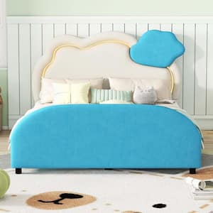 Blue Full Platform Bed