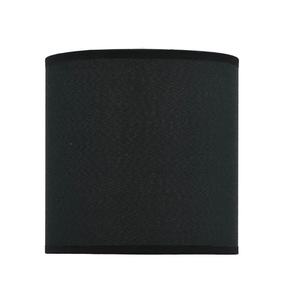 Creative Hobbies Clip-On Black Lamp Shade, 8‚Äùx7‚Äùx4.5‚Äù