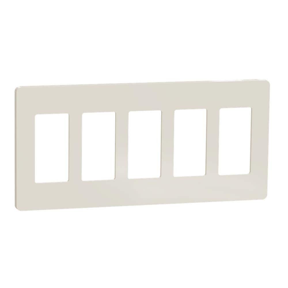 Square D X Series 5Gang Standard Size Screwless Rocker Light Switch