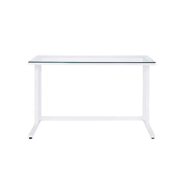 clear white desk