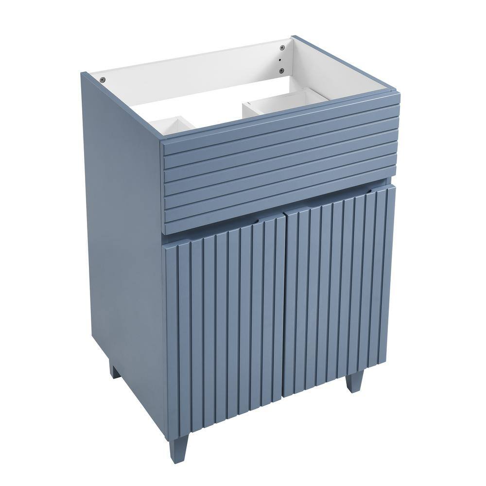 Heather Blue MDF Freestanding Single Bathroom Vanity