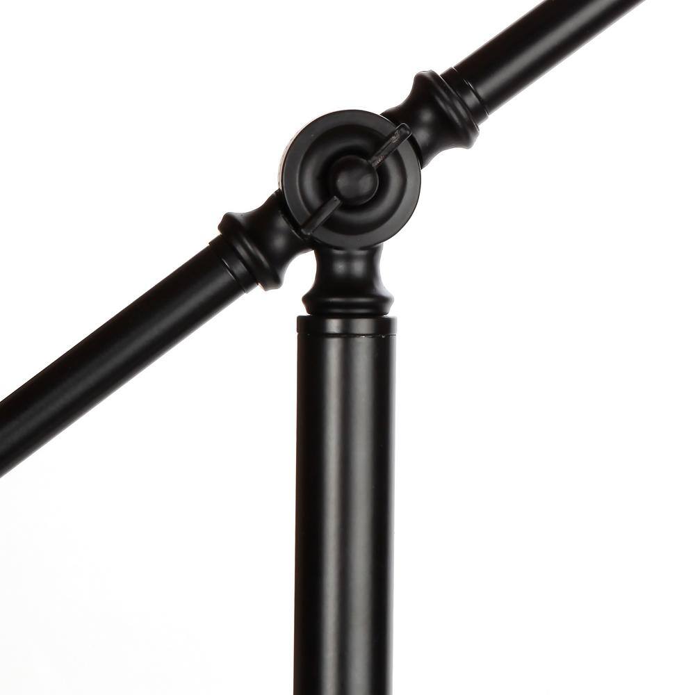 Hudson Kids' Adjustable Black Arc LED Floor Lamp, 70" Height