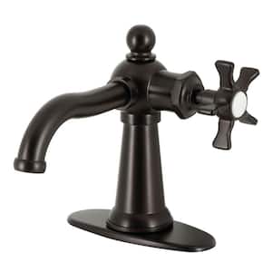 Hamilton Single-Handle Single Hole Bathroom Faucet with Push Pop-Up and Deck Plate in Oil Rubbed Bronze