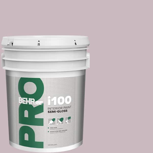 BEHR PRO 5 gal. #690E-3 Iris Pink Semi-Gloss Interior Paint