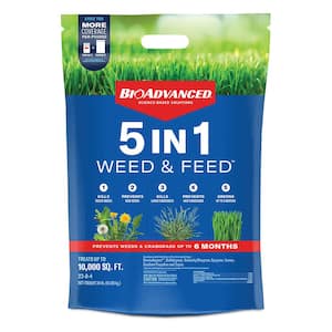 24 lbs. Granule 5-In-1 Weed and Feed for Northern Lawns
