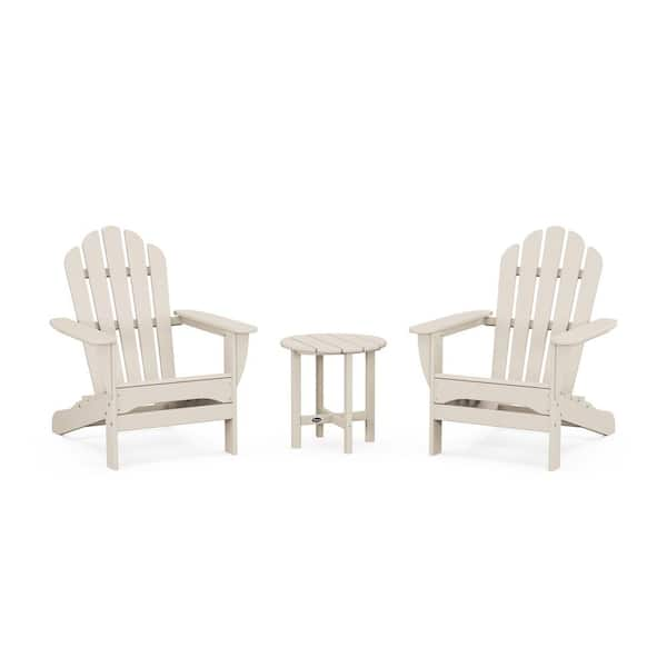 Trex Outdoor Furniture 3-Piece Plastic Adirondack Patio Conversation ...